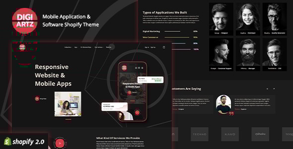 Digiartz 1.2 - Software & App Store Shopify Theme