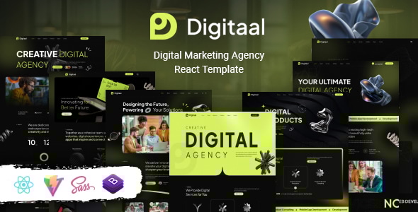 Digitaal - Digital Marketing Agency React Template
