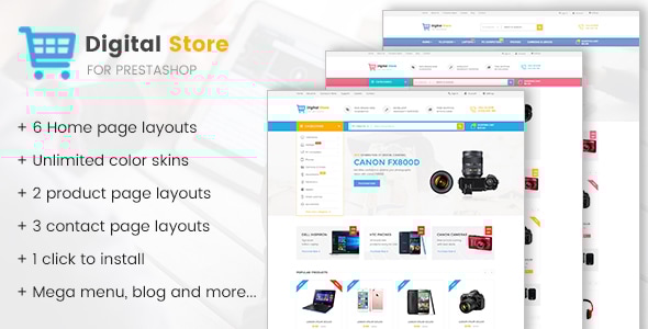 Digital Store - Prestashop Theme for Electronics Phones Cameras and Computers Stores