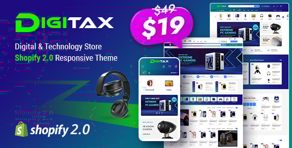 Digitax - Digital & Technology Store Shopify 2.0 Responsive Theme