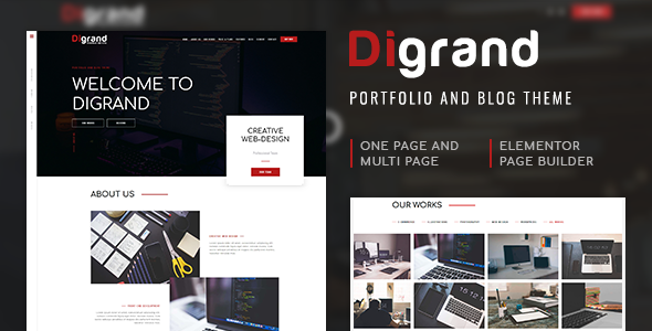 Digrand 3.27.4 - Portfolio And Blog Theme