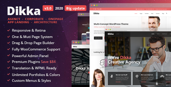 Dikka 5.4.1 - Responsive Multi-Concept WordPress Theme