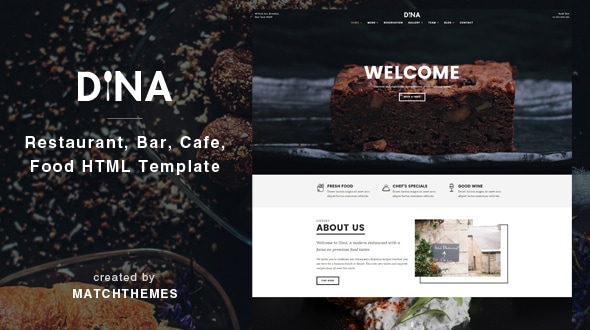 Dina 3.2.0 - Restaurant Template