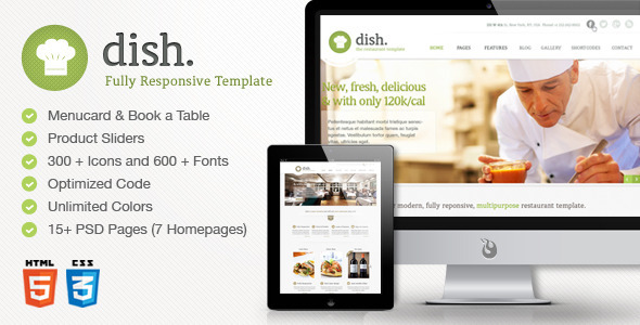Dish 2.0 - Multipurpose Restaurant HTML Template