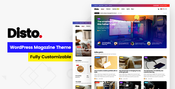 Disto 2.4 - WordPress Blog Magazine Theme