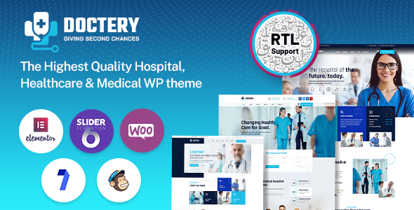 Doctery 3.0 - Hospital and Healthcare WordPress Theme  RTL
