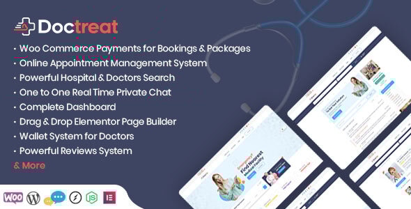 Doctreat 1.3.3 - Hospitals and Doctors Directory WordPress Listing Theme