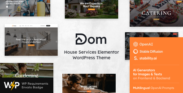 Dom 1.24 - House Services Elementor WordPress Theme