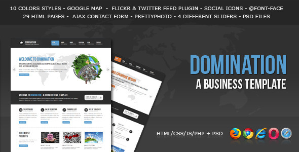 Domination 1.1 - a Business HTML Template