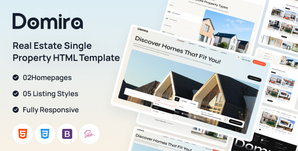 Domira – Real Estate Single Property HTML Template