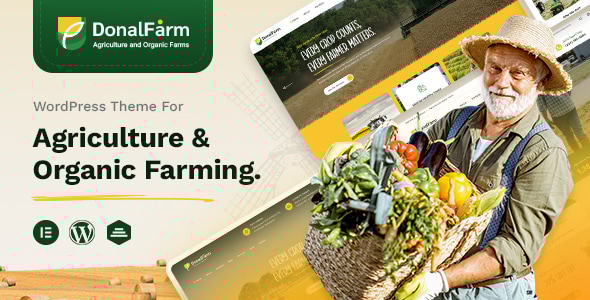 Donalfarm 1.0.7 - Agriculture Organic Farming WordPress Theme