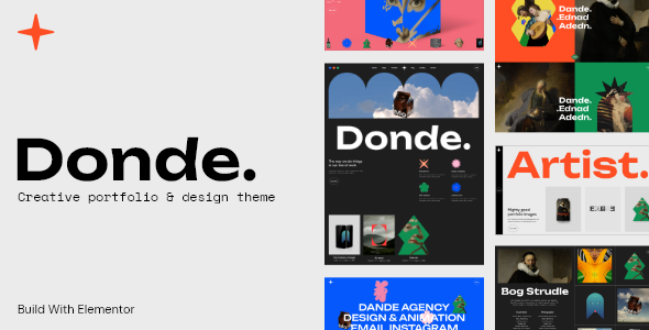 Donde 1.1 - Artist Portfolio WordPress Theme