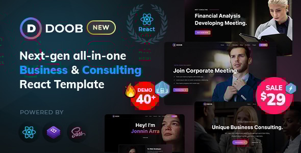 Doob 5.3.6 - Business and Consulting React Template