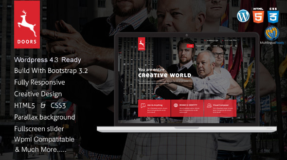 Doors 4.1 - Parallax Responsive One Page wordpress theme