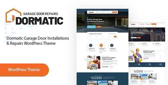 Dormatic  Garage Door Repair WordPress Theme