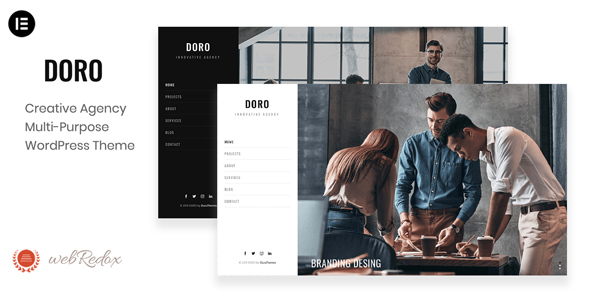 DORO 5.4 - Elementor Creative Agency WordPress Theme