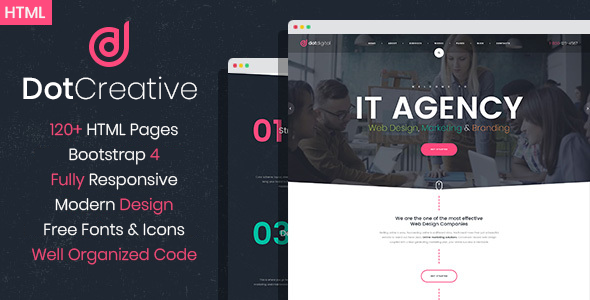 DotCreative  Web Design Agency HTML Template