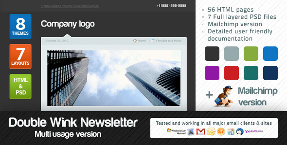 Double 5.5 - Wink Newsletter Multi-usage Version