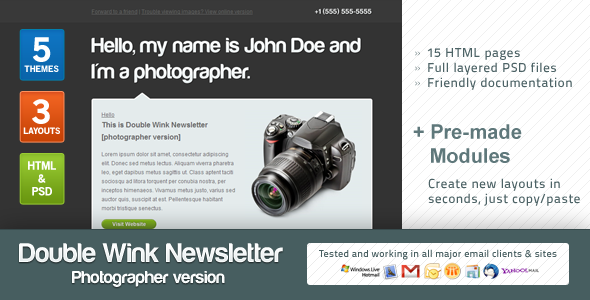 Double 5.5 - Wink Newsletter (Photographer Version)
