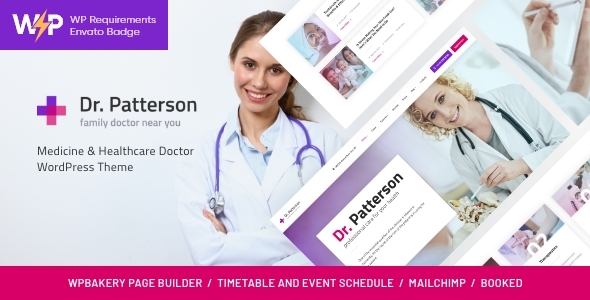 Dr.Patterson 1.3.4 - Medical & Healthcare Doctor WordPress Theme