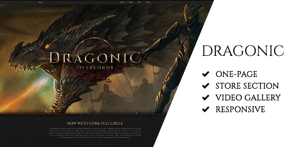 Dragonic The Ultimate Premium Gaming Landing Page