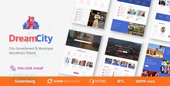 Dream City 1.3.4 - Town Portal & Government Municipal WordPress Theme