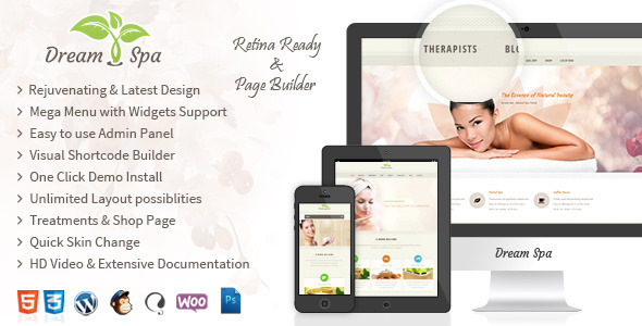 Dream Spa 4.8 - Salon WordPress