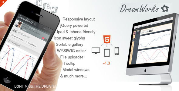 Dream 1.3 - Works Responsive Admin Template