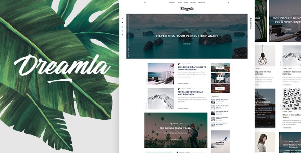 Dreamla 2.0.1 - Clean WordPress Blog