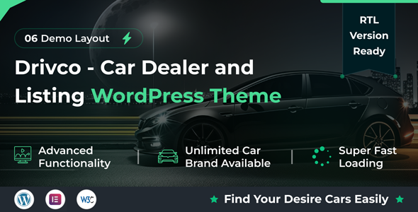 Drivco 1.2.6 - Car Dealer and Listing WordPress Theme