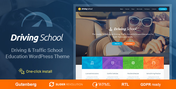 Driving School 1.2.4 - Car & Automobile WordPress Theme