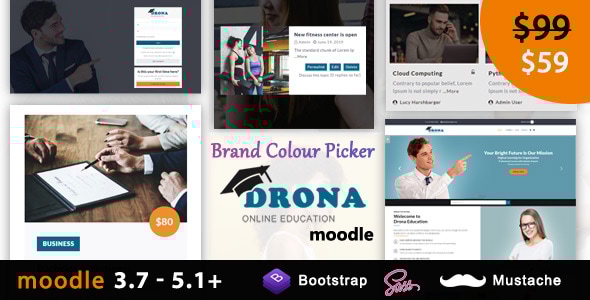 Drona 3.7 - Multipurpose Moodle Theme