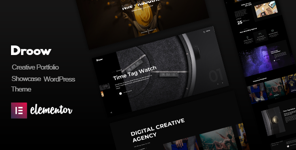 Droow 1.0.6 - Ajax Portfolio WordPress Theme
