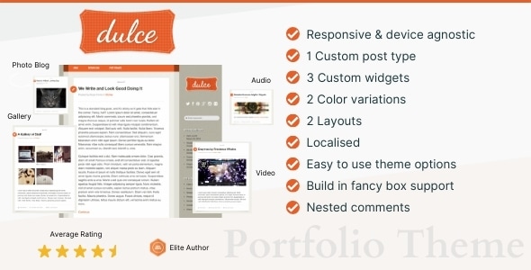Dulce 4.0 - A Tumblr Style WordPress Theme
