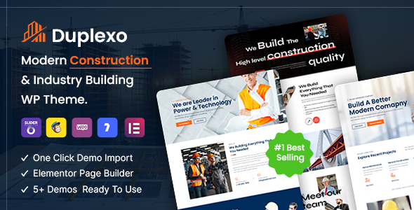 Duplexo 6.7.38 - Construction Renovation WordPress Theme  RTL