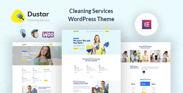 Dustar 1.0.5 - Cleaning Services WordPress Theme
