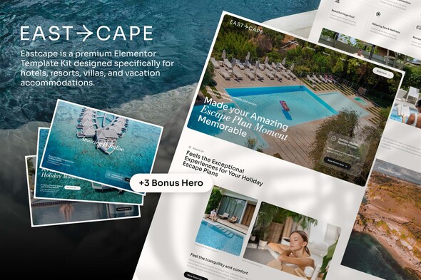Eastcape 1.0.1 - Hotel & Resort Elementor Template Kit