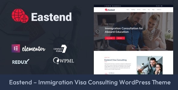 Eastend 1.2.5 - Immigration Visa Consulting WordPress Theme