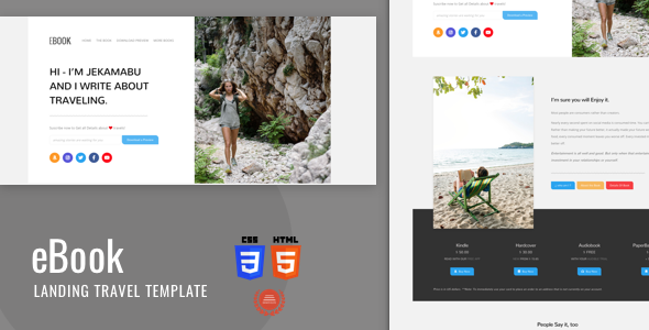 Ebook 1.6 - Html5 Landing Template With Bootstrap 4