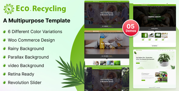 Eco Recycling 1.6 - A Multipurpose HTML Template