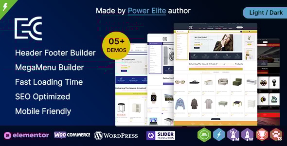 eCode WP 3.4.0 - Multipurpose WooCommerce Elementor Theme