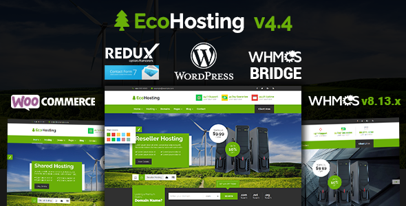 EcoHosting 4.4 - Responsive Hosting and WHMCS WordPress Theme