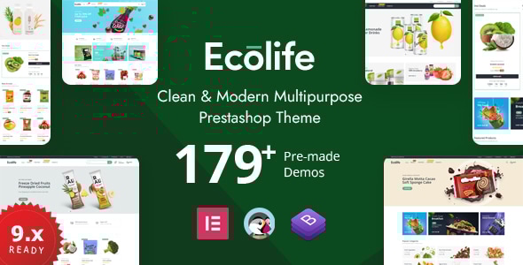 Ecolife Elementor 2.4.3 - Multipurpose Prestashop 8.x 9.x Theme