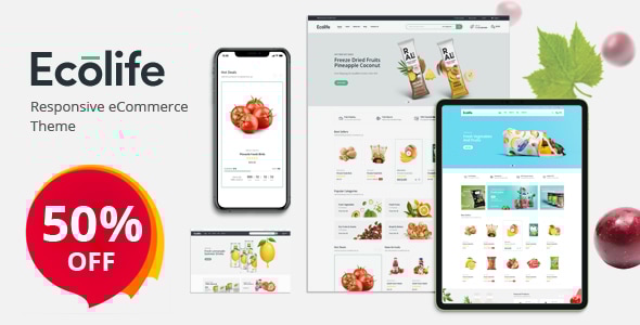 Ecolife 1.0.1 - Organic Food Cosmetic & Multipurpose Opencart Theme