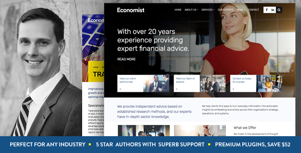 Economist 1.3.7 - Business and Finance WordPress Theme