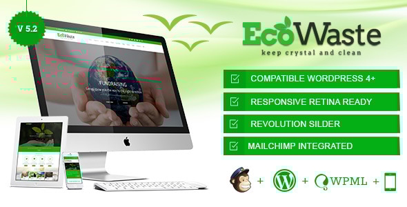 EcoWaste 5.51 - Environmental WordPress Theme