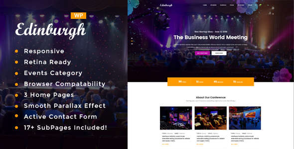 Edinburgh 1.0 - Conference & Event WordPress Theme