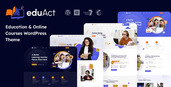 EduAct 1.0.1 - Education & Courses WordPress Theme