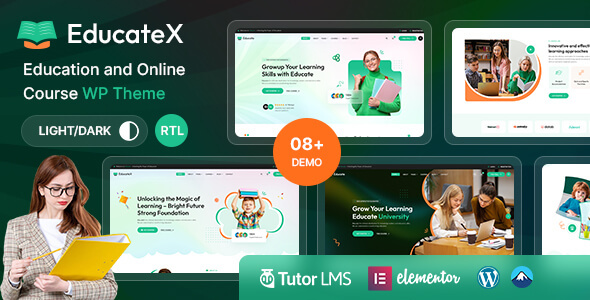 EducateX - Education & Online Course WordPress Theme  RTL
