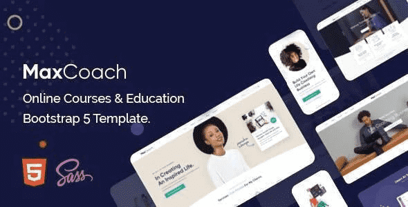 Education HTML Template using Bootstrap 5 4.4.1 - MaxCoach (Life Coach)